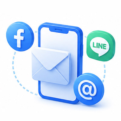 社群粉絲團、LINE@、E-mail回覆